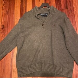 Polo Ralph Lauren Green Zip-Up Sweater for Men